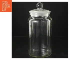 Retro bolsjeglas med låg