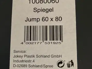 Badeværelsesspejl m. ophængsbeslag