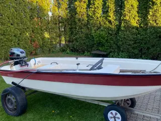 Limbo styrpultsjolle 15 hk Mariner 