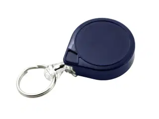 KEY-BAK nøglering Mini-Bak BLÅ med clips