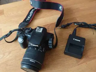 Canon 1000D 10.1mp, 8gb ram og 18-55mm objektiv