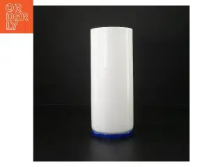 Blå og hvid vase (str. 27 cm)