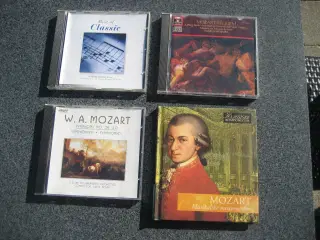 4 CDér med Mozart sælges