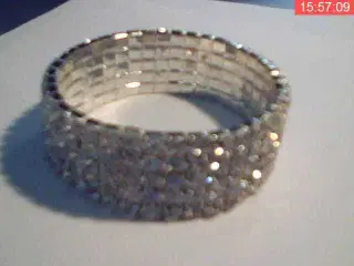 Armbånd, bijouteri, 5 række med over 150 stk. simi