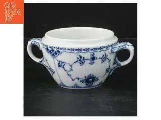 Blåt musselmalet terrin fra Royal Copenhagen (str. Ø 9 cm)