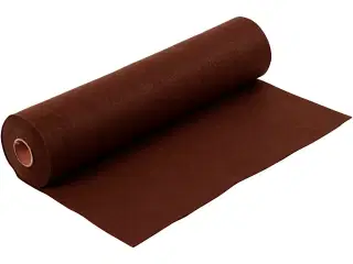 Hobbyfilt, B: 45 cm, tykkelse 1,5 mm, 180-200 g, brun, 5m/ 1 rl.