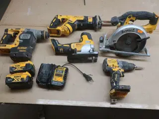 5 stk. elværktøj DEWALT