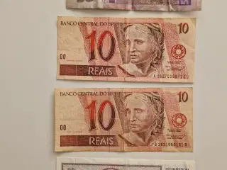 4 udenlandske pengesedler 