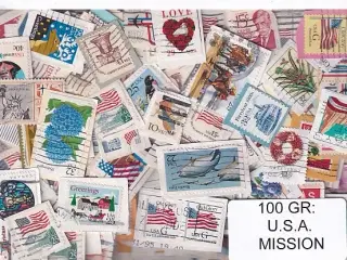 U.S.A. 100 g. Mission - Tæt Klip + Lidt afvaskede - Hjemkommet 1 - 3 - 22
