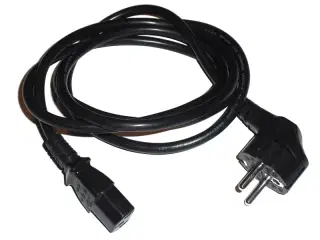 Strøm kabel (220v) - 100-150cm - Brugt/Used