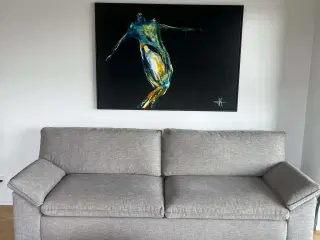 Gråmeleret Ilva sofa model Grace 