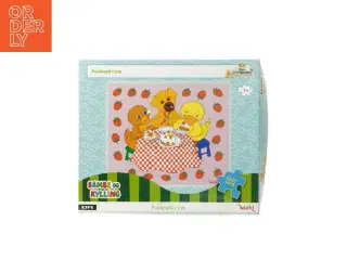 Bamse og Kylling puslespil i træ fra DR (str. 25x21 cm)