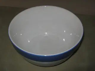 Skål i porcelæn - stor med blå kant