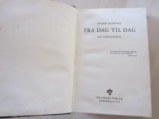 Bogen Fra Dag Til Dag af Svend Rehling