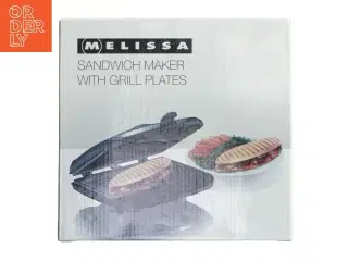 Ny Sandwichmaskine med grillplader fra Melissa (str. 22x22 cm)