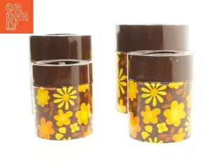 Sæt af vintage dåser (str. Ø 15x17,5&ø12x15&ø10x13&ø9x11,5 cm)