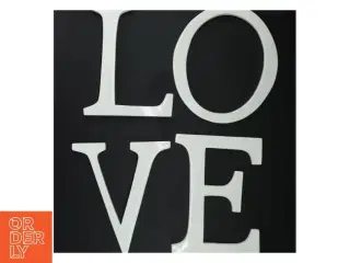 Dekorative bogstaver i hvid LOVE (str. H. 20 cm)