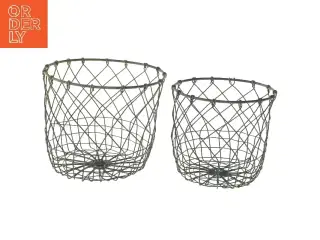 Trådkurve sæt (str. Ø 19 og 16 cm)