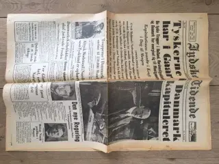 Avis 5 maj 1945 genoptryk Jydske Tidende