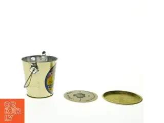 Gammel senapskrukke med låg (str. 12 cm)