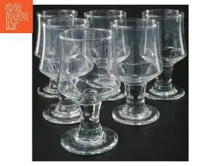 6  Hamlet Holmegaard Glas (str. 6 stk Ø 6 cm længde 11,5 cm)