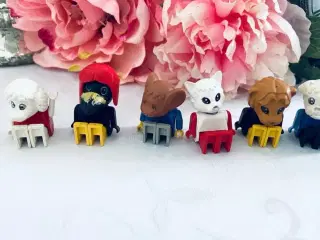 Fabuland figur 6 stk. Lego 
