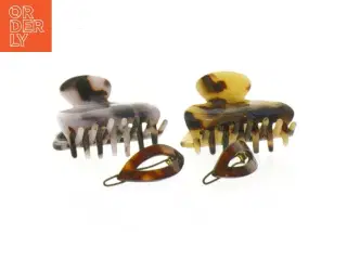 Hårklemmer og hårspænder (str. 5 cm. 4 styk)