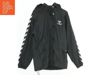 Sort jakke med hætte fra Hummel (str. 140)