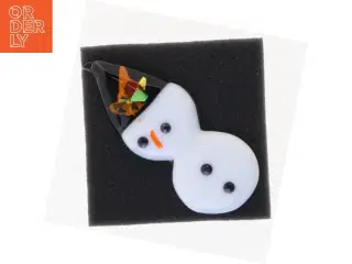 Glas snemand vedhæng (str. 8 x 3 cm)