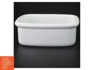Ovnfast hvidt porcelænsfad (str. 18x14 cm)