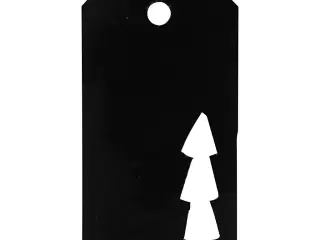 Manilamærker, str. 5x10 cm, 300 g, sort, 15stk./ 1 pk.