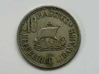 10 Piastres Lebanon 1961