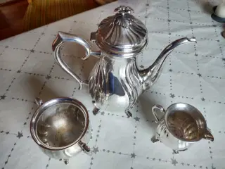 Sølv kaffekande høj 24½cm 