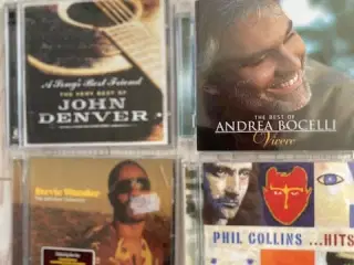 CD`s opdelt efter kunstner/genre ( 25,- )