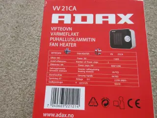ADAX VV21CA 1200 W varmeblæser
