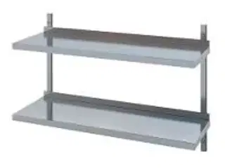 2 stk. Hylde dobbelt 600x300 mm m/2 vægophæng ART