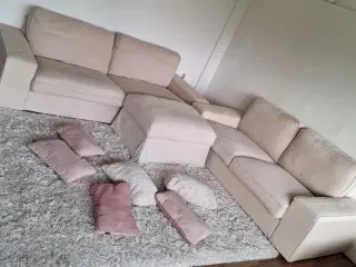Sofa + puf + puder 