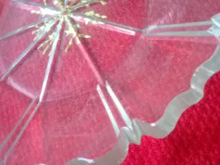 Gammelt dansk glas asiet T konfekt