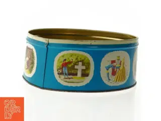 Vintage H.C. Andersen Svinedrengen dåse fra Ira (str. Ø. 20 cm)