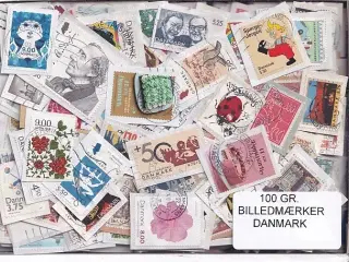 Danmark 100 g. Billedmærker Enkeltklip - Ny varer hjemkommet 31 - 10 - 2024 - Flot Parti !!
