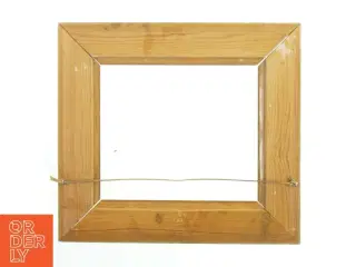 Guldbelagt træramme til billeder (str. 37x34 cm)