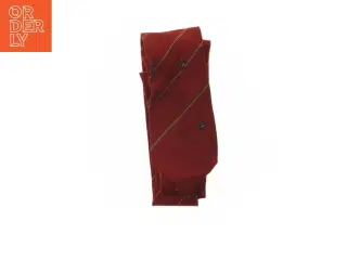 Rød slips med mønster (str. 150 cm)