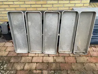 Rustfri stål vaskekar 5 stk 