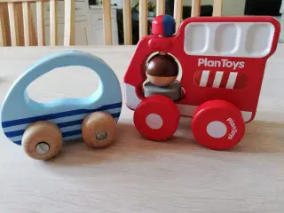 Træ biler 2 stk. til baby