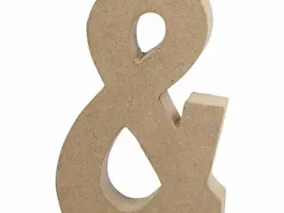 Tegn, &amp;, H: 19,9 cm, B: 11,5 cm, tykkelse 2,5 cm, 1 stk.