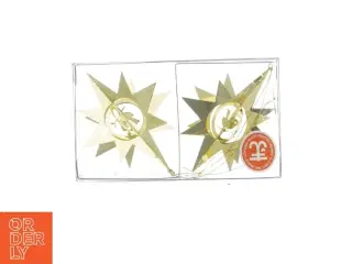 Stjerneformede gulddesign ornamenter (str. 7 cm)