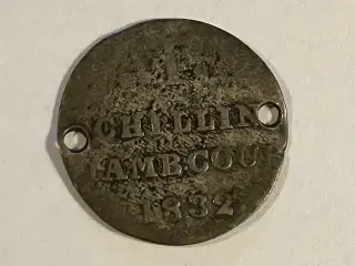 1 Schilling Hamburg 1832 Germany - Dårlig stand