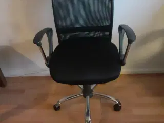 Kontorstol sort stof
