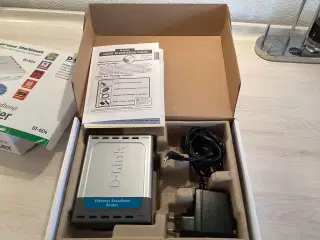 Ubrugt D-Link Router DI-604 med 4 porte