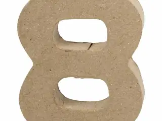 Tal, 8, H: 10 cm, B: 7,6 cm, tykkelse 1,7 cm, 1 stk.